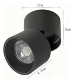 Spot Sobrepor Nordecor Alny 10w 3000k Preto 2135 - Imagem 2