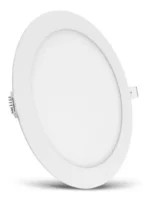 Painel De Teto Led Redondo Embutido 6w, Luz Neutra, Estrutur